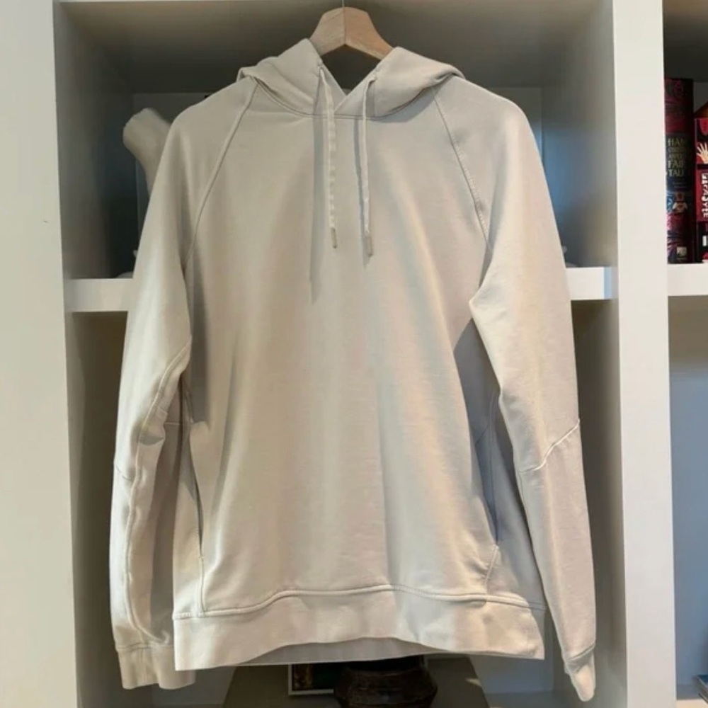 Lululemon City Sweat Pullover Hoodie French Terry Size L White Opal.